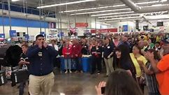 Walmart employees chant