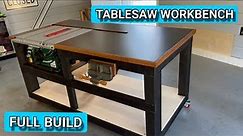 DIY Mobile Workbench With Tablesaw & Vise // Full Build