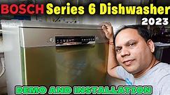 Bosch series 6 dishwasher Installation and Demo by Technician