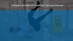 Sample Commercial Cleaning Employee Manual & Handbook