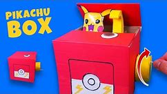 PIKACHU FUNNY Box - DIY. Paper Pokemon Crafts for fun