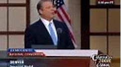 Former Vice President Al Gore speaks to the DNC