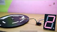 how to make cd disk for seven segment display at your home