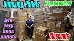 Unboxing Pallets of Closeouts - I Paid $4,000.00 What did I get? reselling Hookedonpickin.com