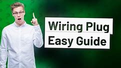 How do you wire a new plug?