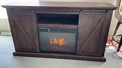 Ball Outlet - Electric fireplace TV stand at the Outlet...