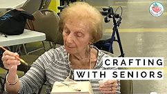 Arts & Crafts with Seniors | Senior Center Gets Surprise!