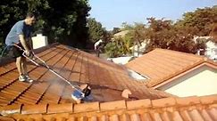 Insanely Fast Roof Cleaning 30 HP 3,500 PSI @ 9 GPM Hot Pressure Washer Dan Swede 800-666-1992