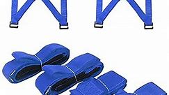 Adjustable Lifting Straps for Moving Furniture - SI FANG Professional 2-Person Refrigerator Moving Straps, Safely Move Appliances, Mattresses and Furniture(Blue)