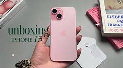 iPhone 15 Unboxing & Setup [pink] + Colour Comparison