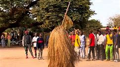 Traditional African Tribal Dance Creates The Illusion Of A Dancing Broom