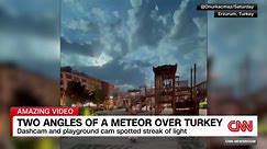 Meteor lights up night sky in Turkish city of Erzurum