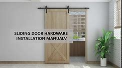 U-MAX 13 FT Heavy Duty Sturdy Sliding Barn Door Hardware Kit -Sliding Smoothly and Quietly, Easy to Install, Includes Step-by-Step Installation Instruction (J Shape)
