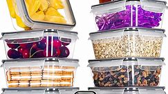 26 Pcs BPA Free Food Storage Containers with Lids, 100% Airtight, for Lunch, Meal Prep, and Leftovers, Pantry Kitchen Storage Containers, Microwave, Freezer and Dishwasher Safe