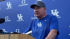 Watch: Mark Stoops Speaks to the Media Following Thursday's Practice