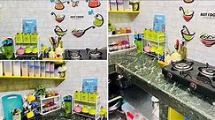 Kitchen Countertop Decoration and Organisation|DIY Kitchen Decoration Ideas|Kitchen Makeover