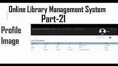 Library management system part-21 | How to add circular image inside navigation (student)