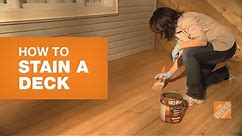 How To Stain A Deck