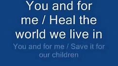 michael jackson - heal the world lyrics