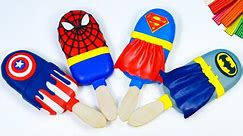 How to make Ice cream mod superhero Spider man, Superman, Captain America, Batman with clay