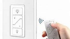Light Switch, Dimmer Switch with Wireless Remote Control, Single Pole Smart Switch Support 2.4G&5G Compatible with Alexa