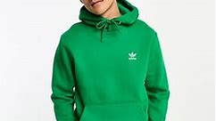 adidas Originals Trefoil Essentials hoodie in green  | ASOS