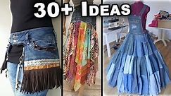 OVER 30 NEW IDEAS TO UPCYCLE OLD JEANS | DIY Christmas Presents