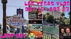 Las Vegas Vlog April 2023, Day 15 | Black Tap | Mirage | Aria | Bonus ending |