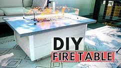 Fire Table Pit DIY (How to build an Outdoor Gas Fire Table)