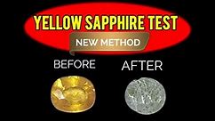 Yellow sapphire test at home if real 2023 | GEMS CREST |