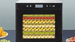 8 Tray Commercial Food Dehydrator Machine, 1000w, Digital Adjustable Timer and Temperature Control, Stainless Steel Dryer for Jerky, Herb, Meat, Beef, Fruit and To Dry Vegetables