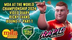 Darts World Championship 2024 | Video Diary | Rapid Ricky Evans | Round 1 Part 1