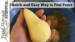 Quick and Easy Way to Peel Pears