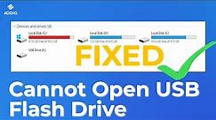 Fixed: Cannot Open USB Flash Drive on Windows 11/10 | Fix USB Drive Not Showing Up/Not Recognized