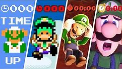Evolution of Luigi Dying by TIME UP (1985-2021)