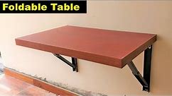 How To Make A Wall Mount Folding Table - Space Saving - A2Z Construction Details