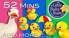 Five Little Ducks | 1 Hour of LittleBabyBum - Nursery Rhymes for Babies! ABCs and 123s | LBB
