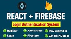 Firebase Auth with React Step-by-Step Tutorial || Login Register auth with firebase React Firestore