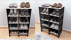 DIY SHOE RACK with WASTE PAPER - How to Make a Paper Shoe Rack