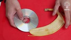 How to get rid of DVD scratches with a banana