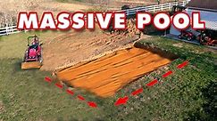 Above Ground Pool Base Build with a Tractor Backhoe