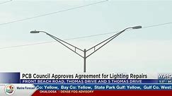 PCB council approves agreement for lighting repairs on Front Beach, Thomas and S Thomas