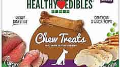 Nylabone Healthy Edibles Long-Lasting Dog Treat Variety Pack - Natural Dog Treats for Small Dogs - Dog Products - Roast Beef and Chicken Flavors, X-Small/Petite (34 Count)