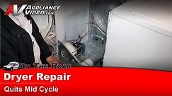 GE Dryer Repair - Quits Mid Cycle - Drive Motor