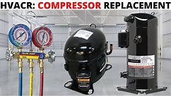 HVACR: How To Replace a COMPRESSOR (Refrigeration Compressor Replacement) Walk In Wine Cooler