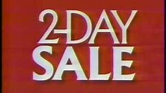 JCPenney "Two-Day Sale" 1993 TV Commercial