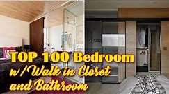 TOP 100 Master Bedroom With Walk in Closet and Bathroom