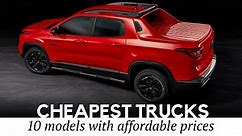List of Cheapest Pickup Trucks to Buy: Guide to Affordable Models with Prices