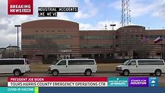 Watch Live: President Biden tours Harris County Emergency Operations Center