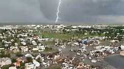 Drone Video Of Tornado Damage In Perryton, Texas
